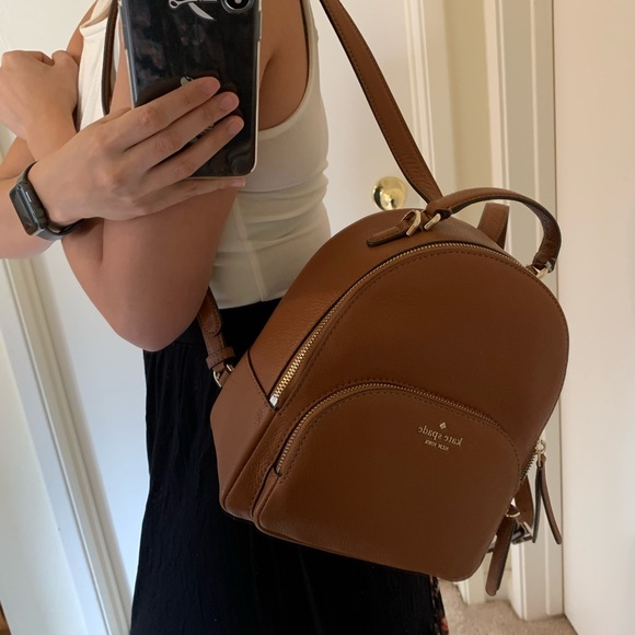kate spade Handbags - KATE SPADE MEDIUM BACKPACK JACKSON LEATHER BROWN